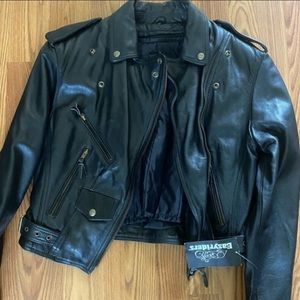 Real Leather Biker Jacket